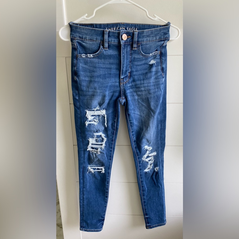 American Eagle Hi-Rise Jegging Crop Size 0